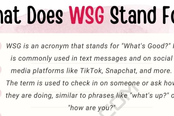 what does wsg mean