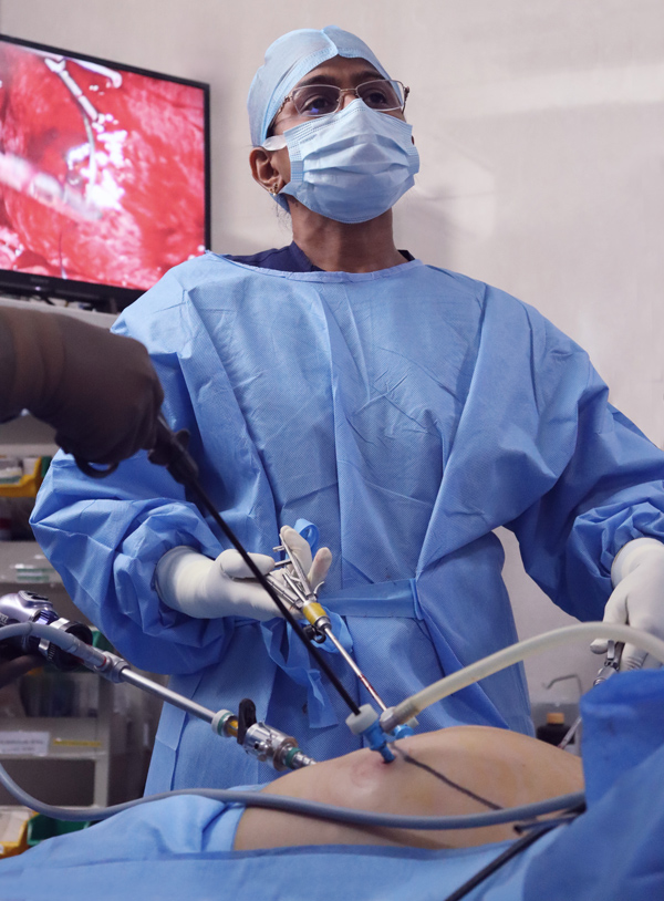 Gynae laparoscopic surgeon