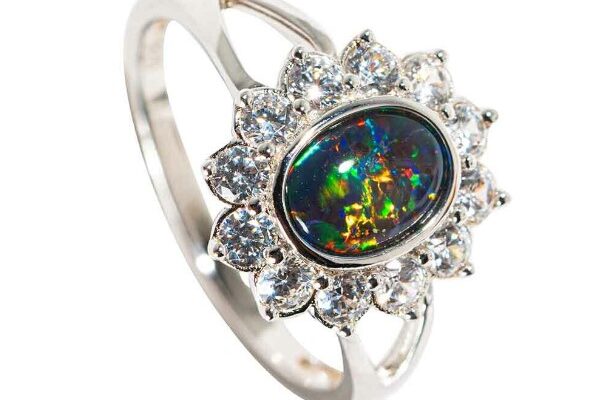 opal wedding rings