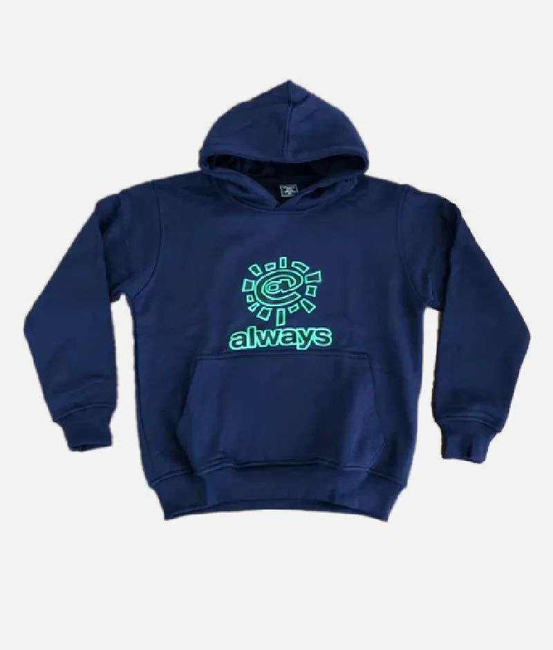 Adwysd Always Logo Navy Hoodie