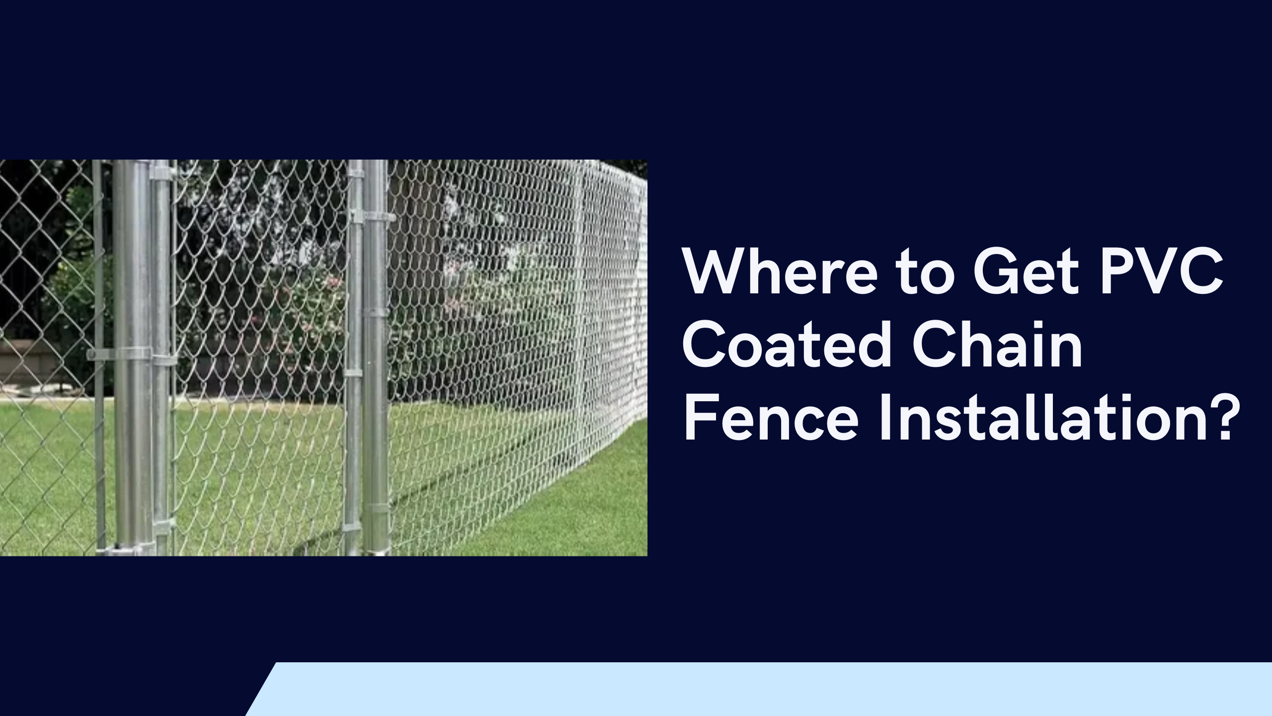 PVC Coated Chain Fence Installation in Dubai